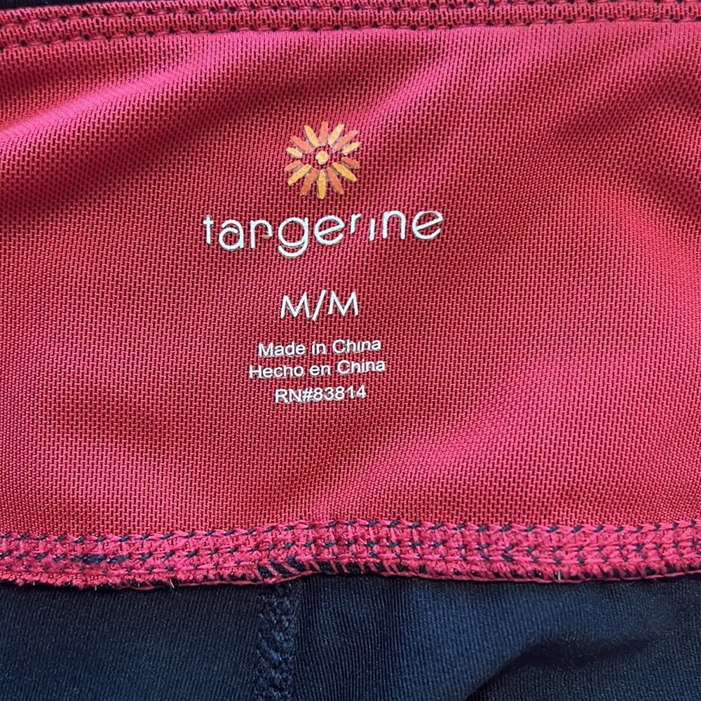 Nice Black and Pink Tangerine Athletic Capri Pants - Picture 6 of 7